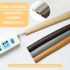 1PC 39.37/78.74in PVC flexible cable trough Self-adhesive flame retardant curved floor cable trough Installation