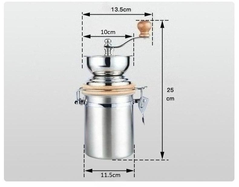 1 PCS Coffee Machine Manual Coffee Grinder Spice Mill Hand Tool Coffee  304 Stainless Steel  Small Grain Mill