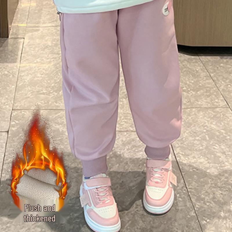 

Plus Size Girls Loose Fit Winter Sports Pants with Velvet Lining Size 180: 130-155 lbs