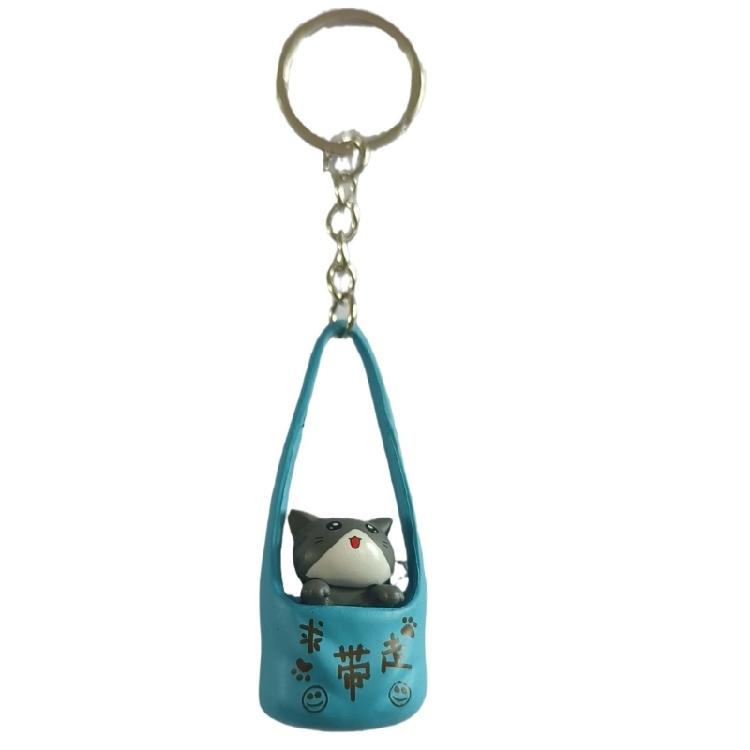 Lovely Kitten Keyring Creative Car Key Chain Pet Keychain Pendant Bag Charm Cartoon Cats Keychain Hanging Ornament
