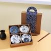 Chinese Style Ceramic Gift Bowl Set: Creative Tableware with Spoon and Plate - Great Luck and Fortune