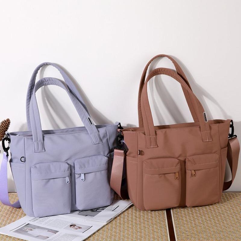 Classic Nylon Shoulder Bag Women Multi Pocket Crossbody Bag Inner Zipper Pocket Ideal for Everyday Use Work Shopping and Meeting Friends