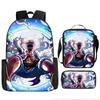 Animation ONE PIECE schoolbag three-piece play peripheral backpack large capacity middle school student outdoor campus computer bag