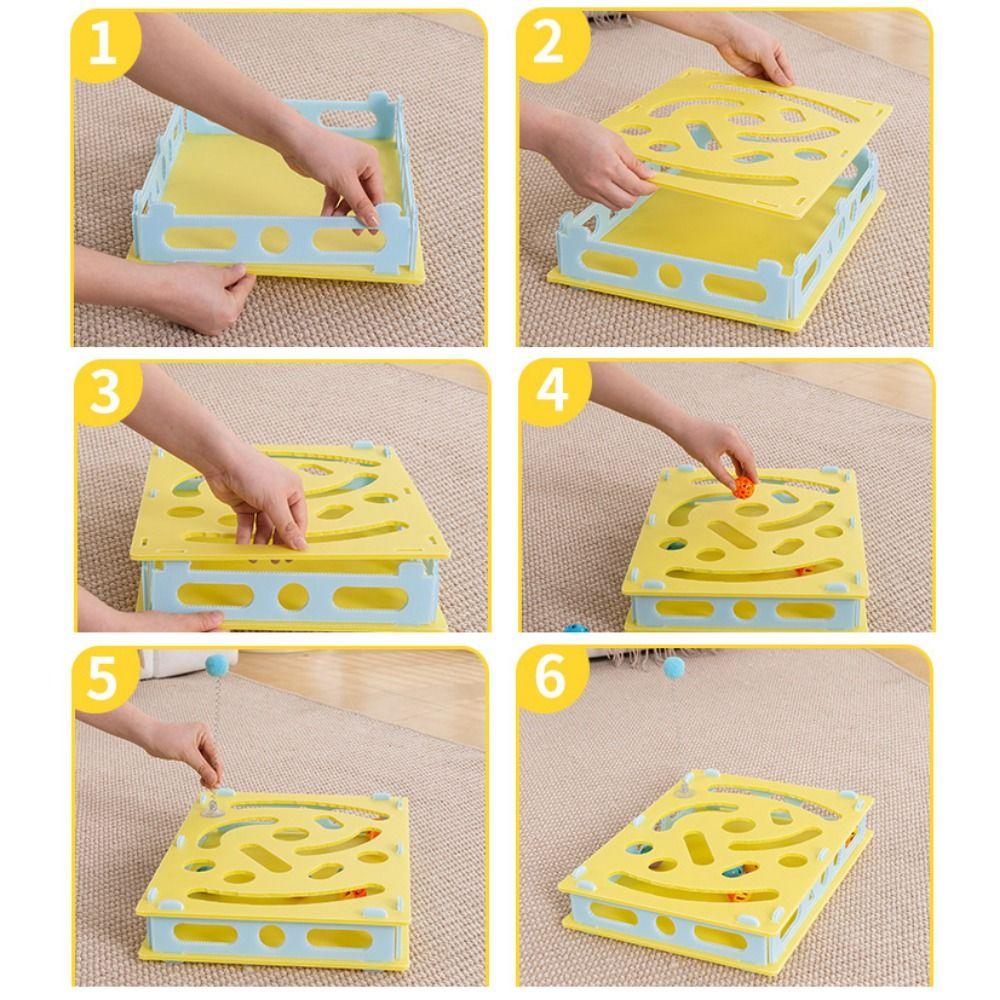 Detachable Interactive Cat Toy Plastic Cat Hole Digging Toy Cat Maze Toys  Relieve Boredom
