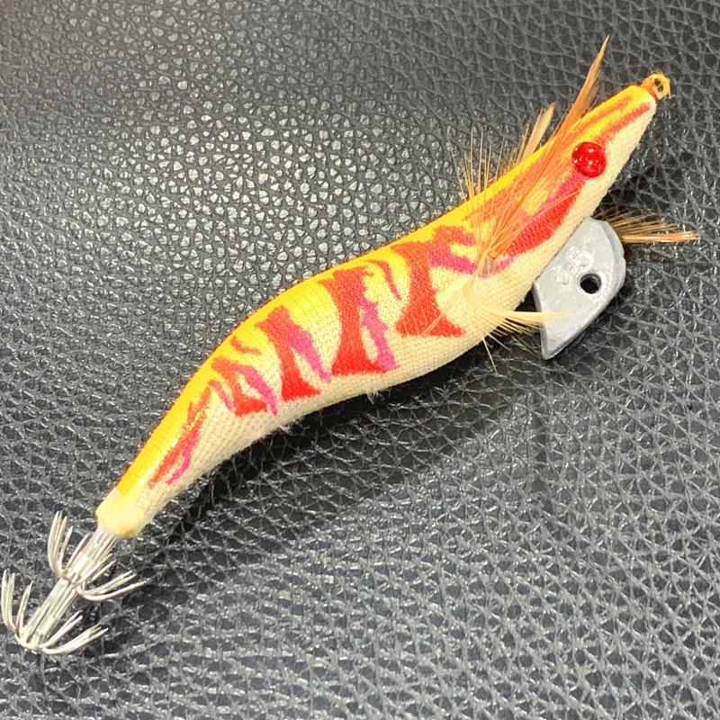 High-Grade Wooden Shrimp Squid Hook Lure 3.5# 23g - Sea Fishing Bait Tackle