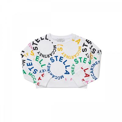 Stella Mccartney Tt4c30 Z1333 100mc Multicolor Rundes Logo Kinder Sweatshirt