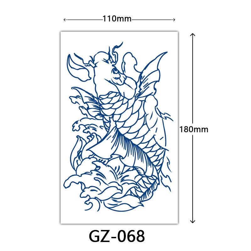 Herbal Juice Tattoo Stickers, Semi-Permanent Tattoo Stickers, Sweatproof, Lasting Tattoo Stickers