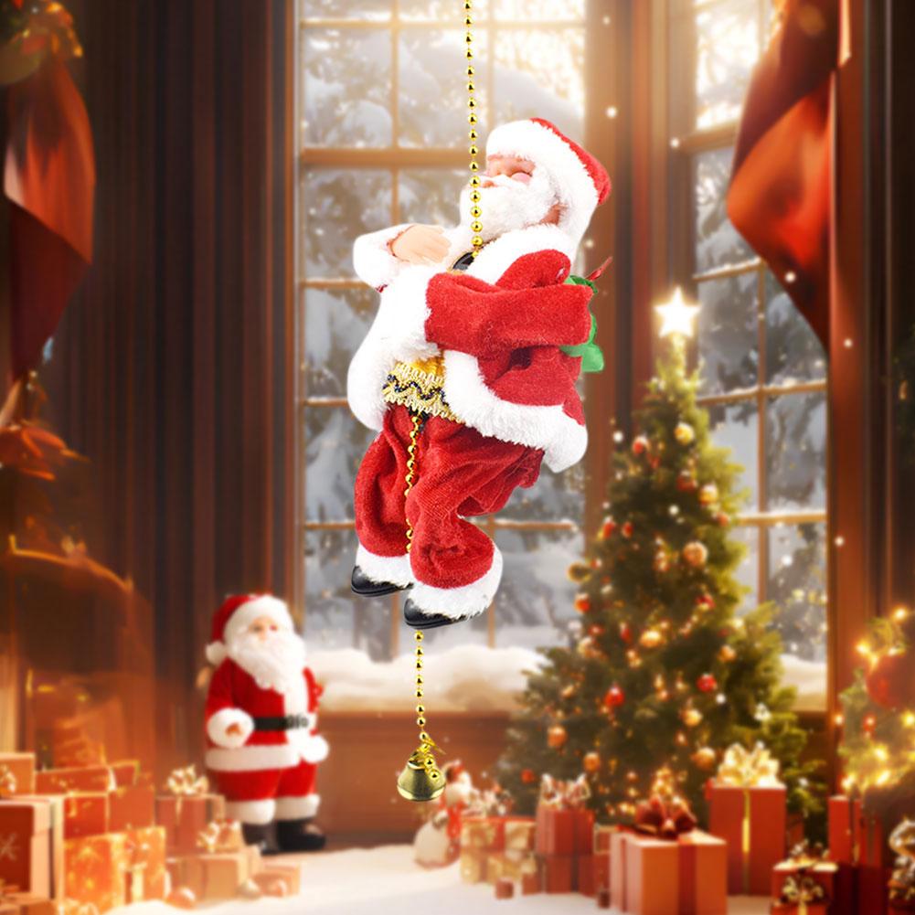 

Electric Santa Climbing Rope Decoration Battery Operated Xmas Decoration For Fireplace Mantel Decor China Mainland