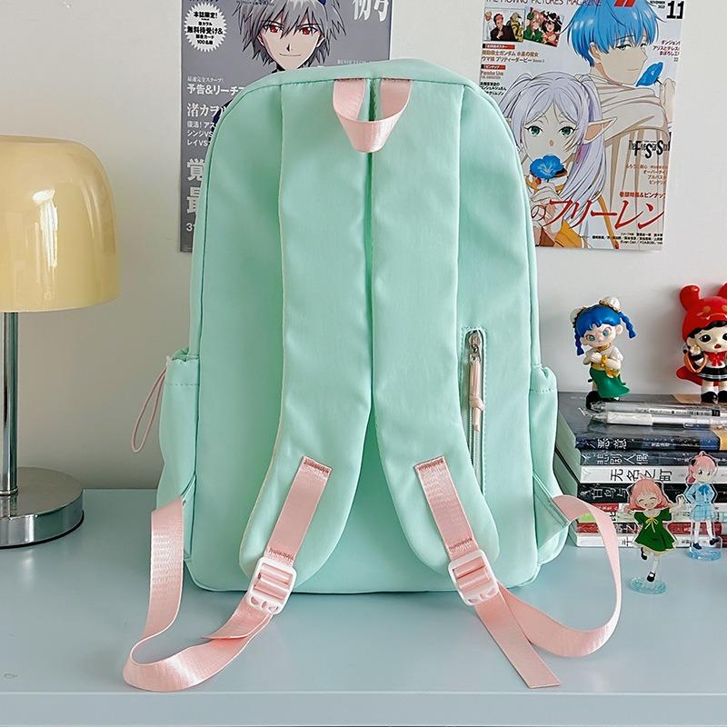 School Bag New College Style Fresh and Sweet Dopamine Candy Color Transparent Bar Junior High School Backpack