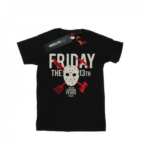 Friday 13th Womens/Ladies Day Of Fear Cotton Boyfriend T-Shirt