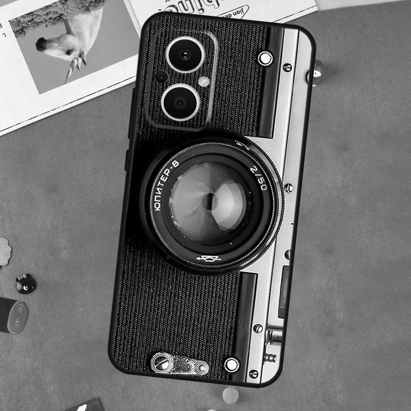 Retro Vintage Camera For OPPO Reno 13 12 11 10 14 Pro 8T 11F 12F 13F 14F 7 8 Lite OPPO Find X9 X8 X6 X5 Pro Case