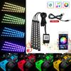 Universal Car RGB Ambient Lights LED Strip Interior Atmosphere Lamp 8 Colors Decorative Music APP Control Automobile Accessories