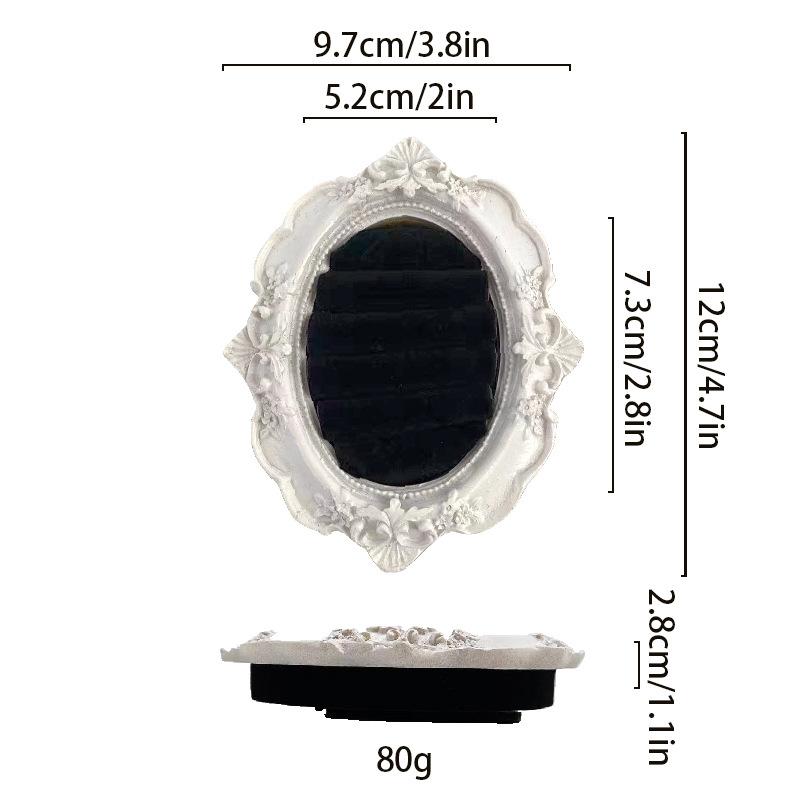 Vintage Ornate Frame Ring Holder Velvet Lined Jewelry Display Stand for Rings Earrings Picture frame shape jewelry organizer