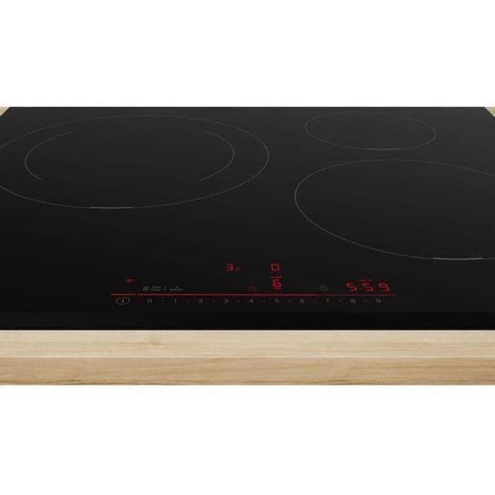 Table induction BOSCH - 3 foyers - L59 x P52 cm - PIJ631HB1E