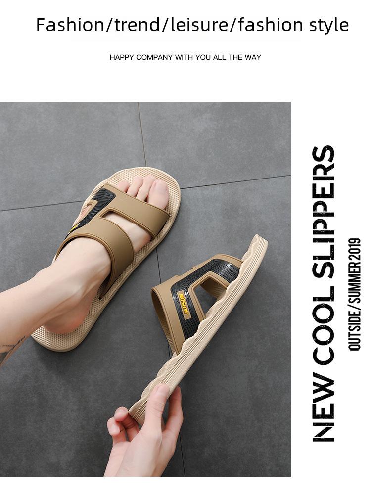 Pánské letní protiskluzové masážní sandály - Velká velikost venkovní koupelové žabky