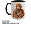 Tazza da Caffè Carina Proteggi Pugno La Scimmia Tazze in Ceramica 350ml Tazza da Tè Scimmietta Ispiratrice Regalo Motivazionale Unico Amanti degli Animali
