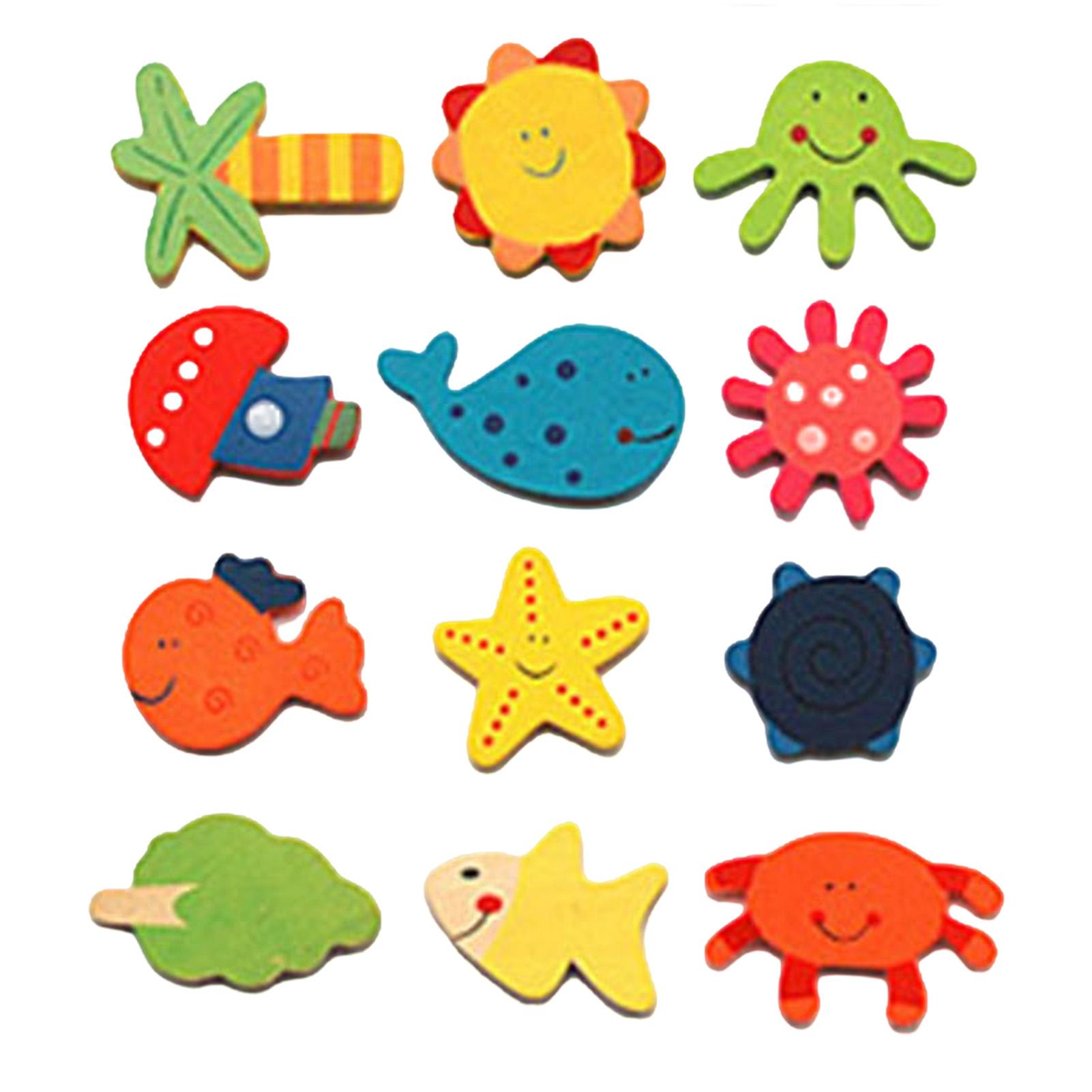 

Wooden Alphabet Number Fridge Magnets set Educational for Kids Montessori Learning Fridge Letters Numbers 6cm kit