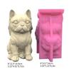 Dog Shaped DIY Vase Mold for Crafting Concrete and Epoxy Candle Holders
