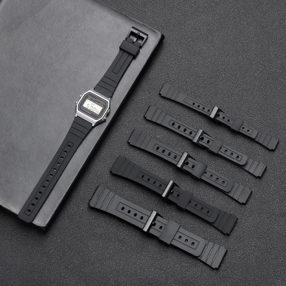 12/14/16/18/20/22mm Silicone Watch Strap Sport Diving Rubber Waterproof Watchband for Casio Watch Accessories Women Men Bracelet
