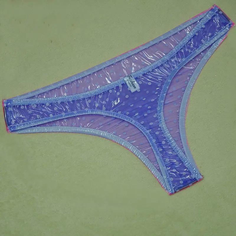 Sexy Transparent T-Back Thong Low Waist Pvc Soft Fetish G-String Abdl Plastic Erotic Panties Live Show Dance Dj Club Sex Costume