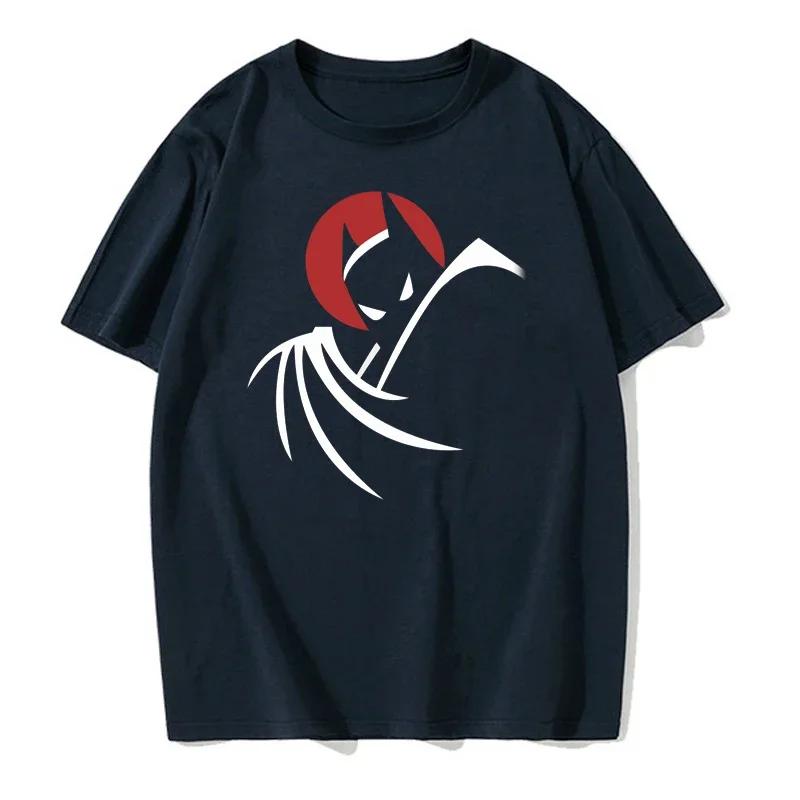 

Футболка с изображением летучей мыши из мультсериала Аниме-одежда Мужская одежда Мужская футболка Хлопковая футболка с круглым вырезом XL чёрный