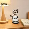 Cat Shaped Pen Holder Flower Pot Holder, Multifunctional Desktop Vase Organizer for Mini Small Plants, Minimalist Stand with Pots, Home Decor