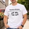 British Pride T Shirt Restore Britain Vintage Casual Streetwear Breathable Slightly Stretched Unisex Fashion