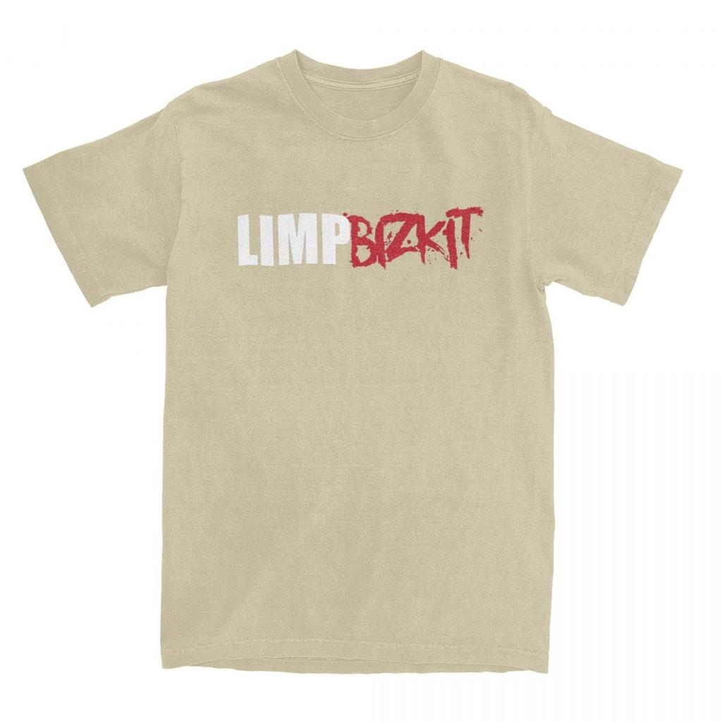 Limp Bizkit Band Logo Men T Shirt Funny Tees Short Sleeve Crewneck T-Shirt Pure Cotton Big Size Clothing