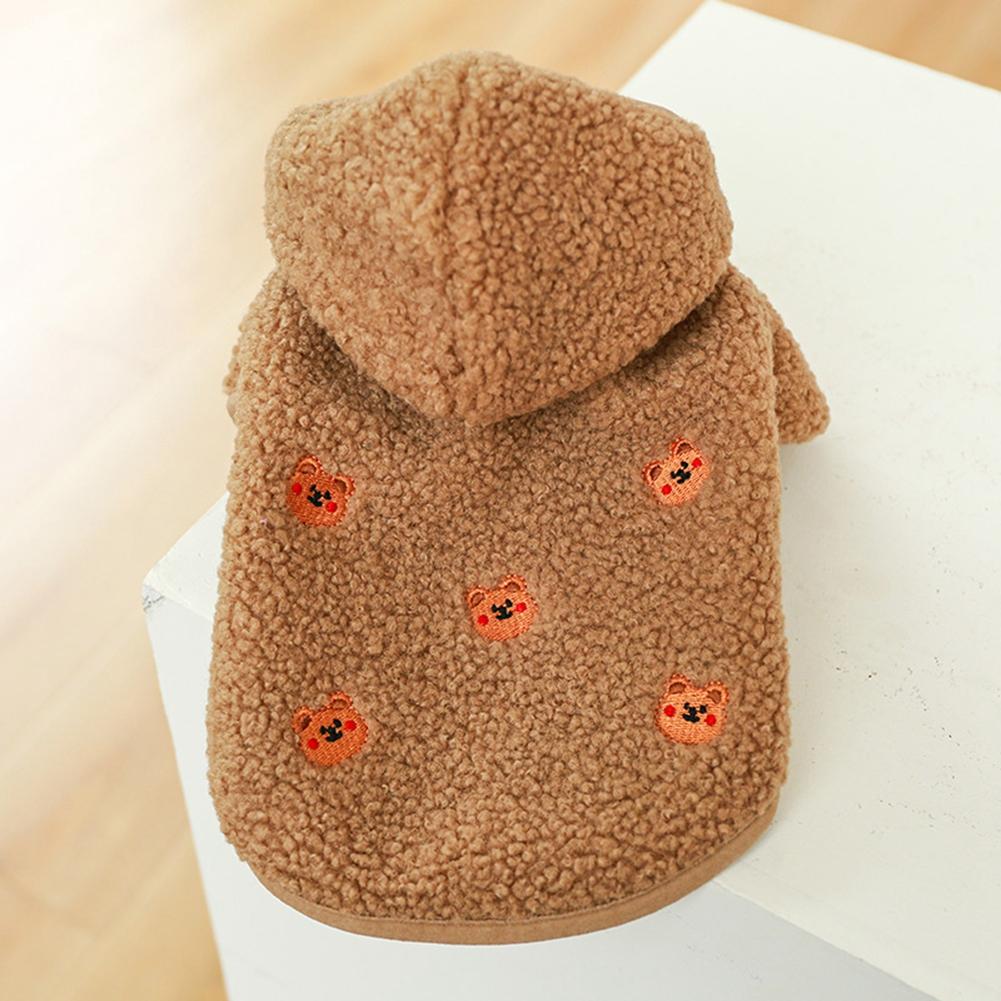 Hund Katze Hoodie Mantel Winter Fleece Haustier Kleidung Kapuzenmantel Daunenjacke Welpe Haustier Kleidung Für Hunde Chihuahua Yorkie Mops Outfits