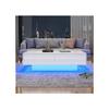 Couchtisch - MUVOE - Modern - 115 x 55 x 34 cm - 2 Schubladen - Integrierte LED-Beleuchtung