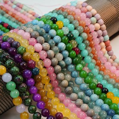 Perle Ottimizzate in Pietra Naturale Bianca per Braccialetti Fai-da-Te