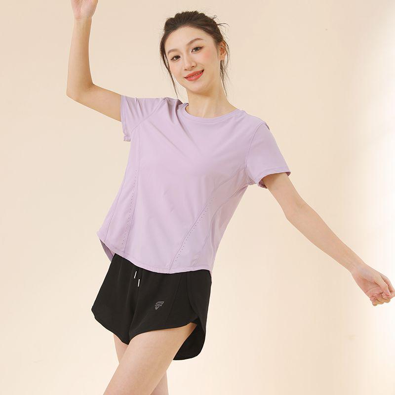 

Ice Silk Plus Size Women s Quick-Dry Summer Sports T-shirt - Short Sleeve for Running, Badminton, and Yoga S (Recommended 80-100 lbs)