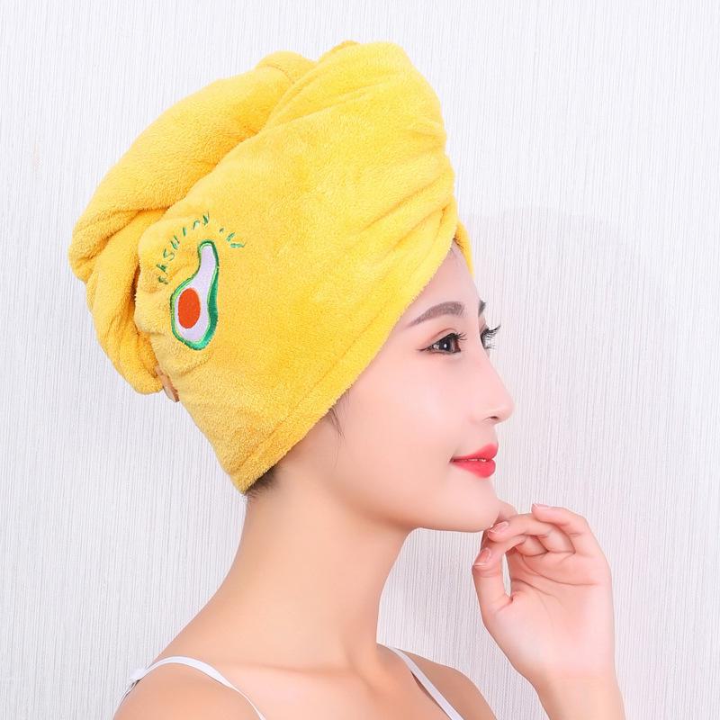 

2022 Новый суперабсорбирующий быстросохнущий полотенце-шапочка для волос - Baotou женский тюрбан для душа Single-layer thin-hair dry cap жёлтый