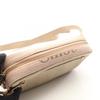 Used Chloe WOODY BELT BAG Shoulder Bag CHC23AS432 Canvas Leather Beige Pink Used Women