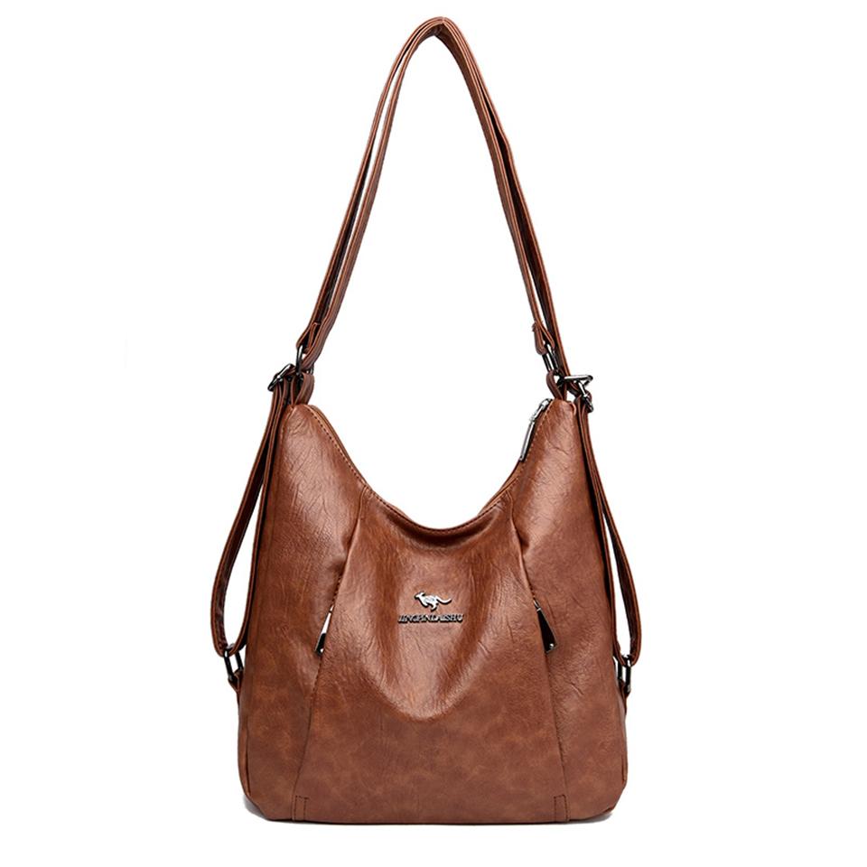 

Многофункциональные ретро сумки через плечо для женщин, дизайнерские женские кошельки и сумки из кожи большой емкости