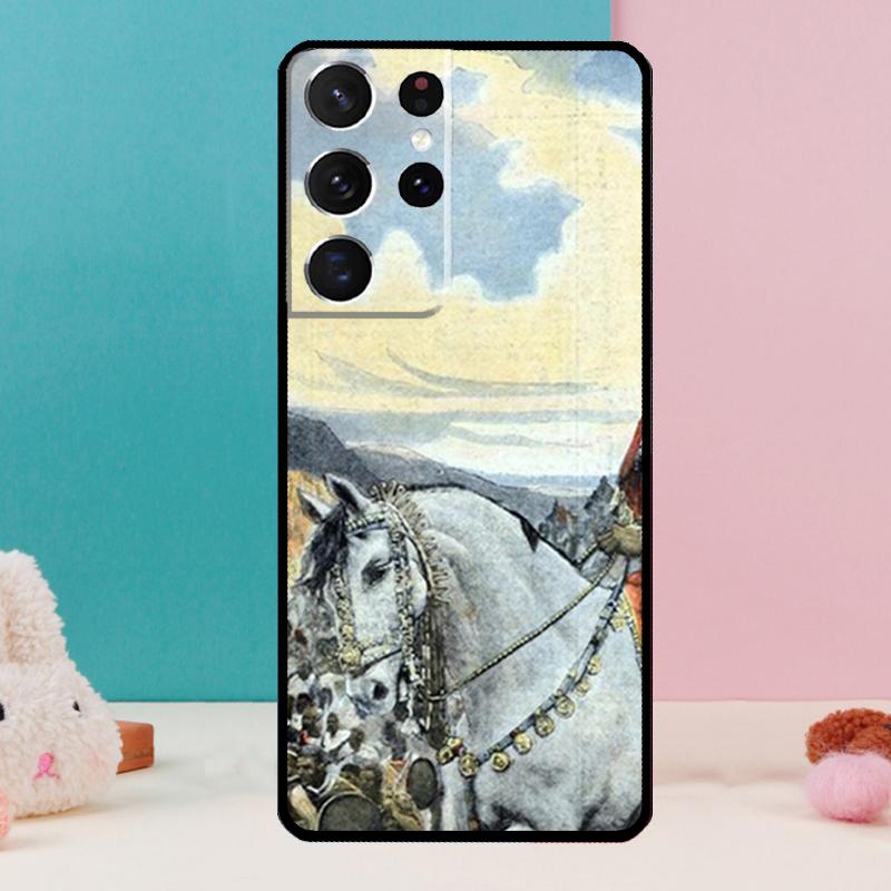 Emperor Menelik Ii Of Ethiopia Adwa Phone Case For Samsung Galaxy S25 S23 S22 S21 Ultra S9 S10 S20 Plus S24 FE Funda Cover Shell