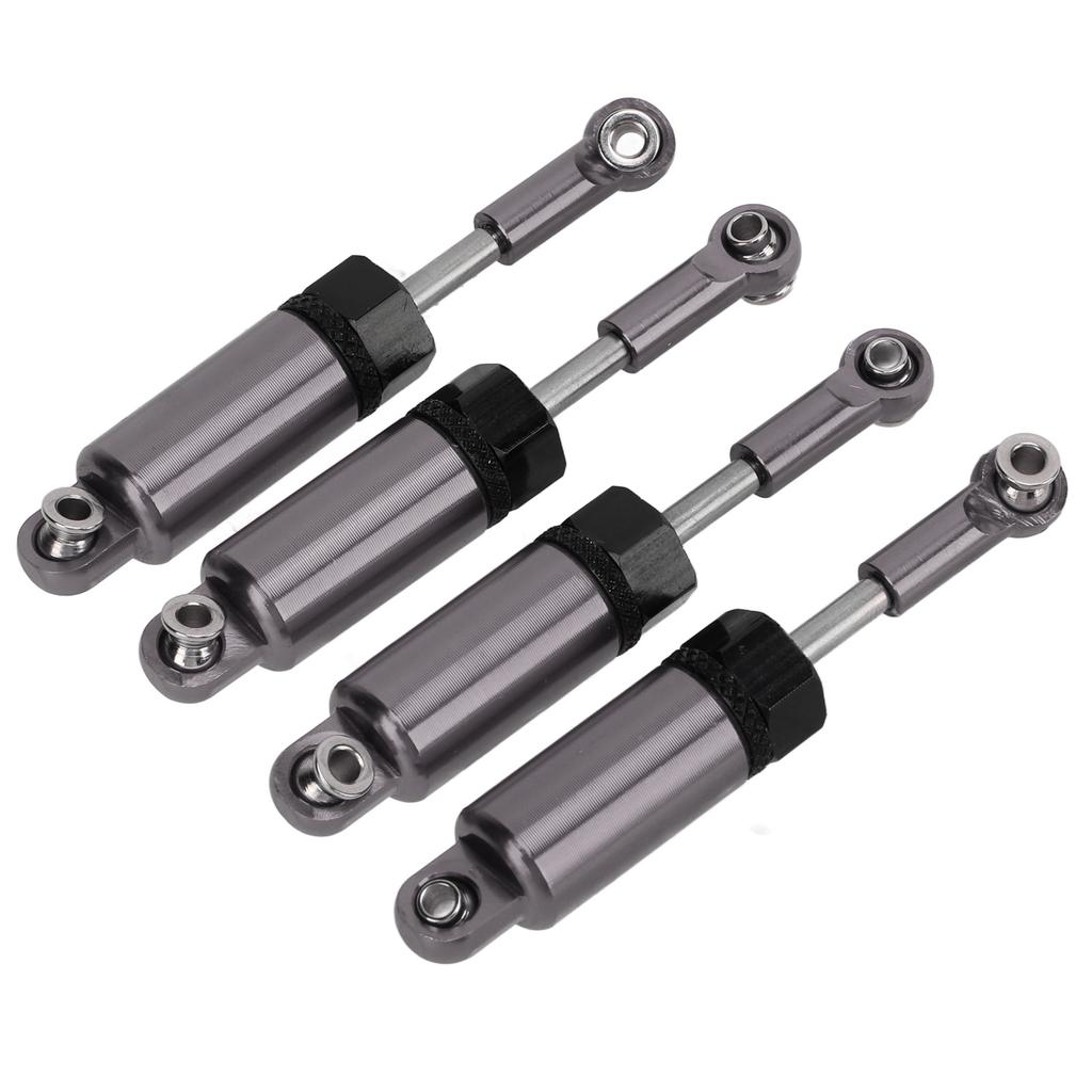 4pcs Set Metal Adjustable Shock Absorber for MN 1 16 Remote Control Car Model Upgrade PartsTitanium Color