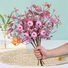 Fall Pumpkin Picks Cute Pink Velvet Pumpkin Picks Decorative Artificial Branches for Floral Arrangements