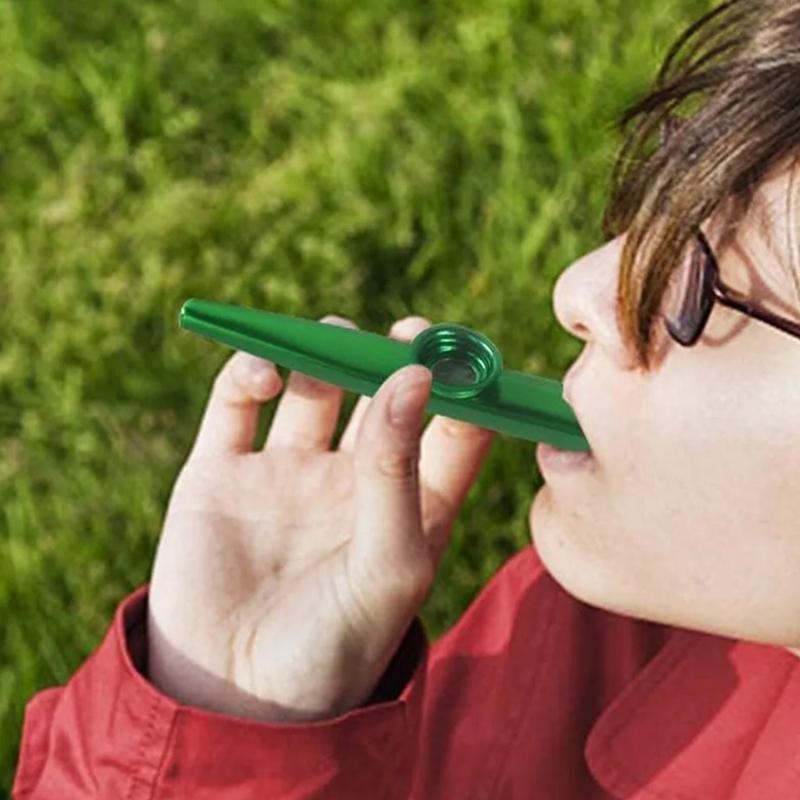 6Pcs/Set Metal Kazoo Instrument Mouth Flute Musical Party Musical Gift Flute Toy
