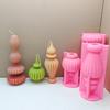 Striped Tower Candle Silicones Molds for Making Candle Soap  Table Ornaments Gypsum Decorations, Epoxy Resin Craft