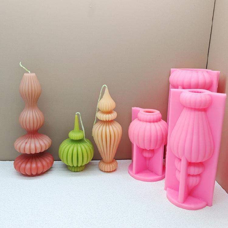 Striped Tower Candle Silicones Molds for Making Candle Soap  Table Ornaments Gypsum Decorations, Epoxy Resin Craft