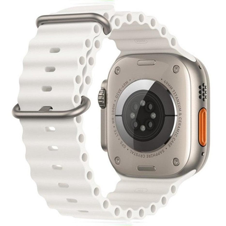 Silicone Strap for Apple Watch 1/2/3/4/5/6/7/8/9/10/11/SE Ultra 1/2/3 42/44/45/46/49mm, Beige