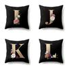 Polyester Pillowcase Home Car Decoration Printing Pillowcase 26 English Letter Cushion Cover