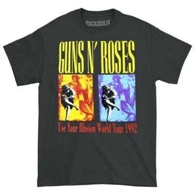 Guns N Roses Unisex Erwachsenen Use Your Illusion Welttournee Rückendruck T-Shirt