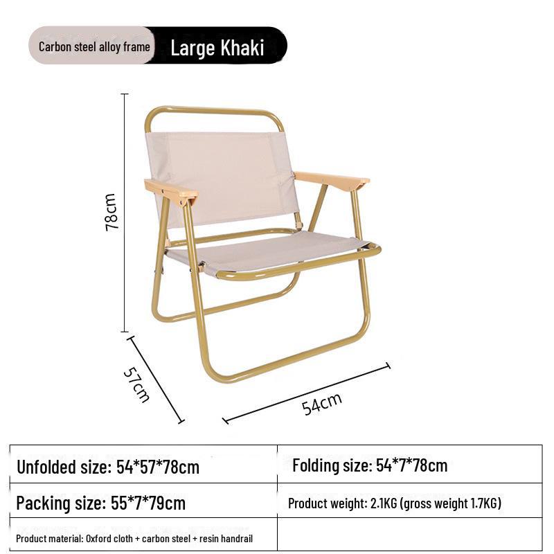 Kermit Outdoor Folding Table and Chair Set - Portable Camping and Beach Chair