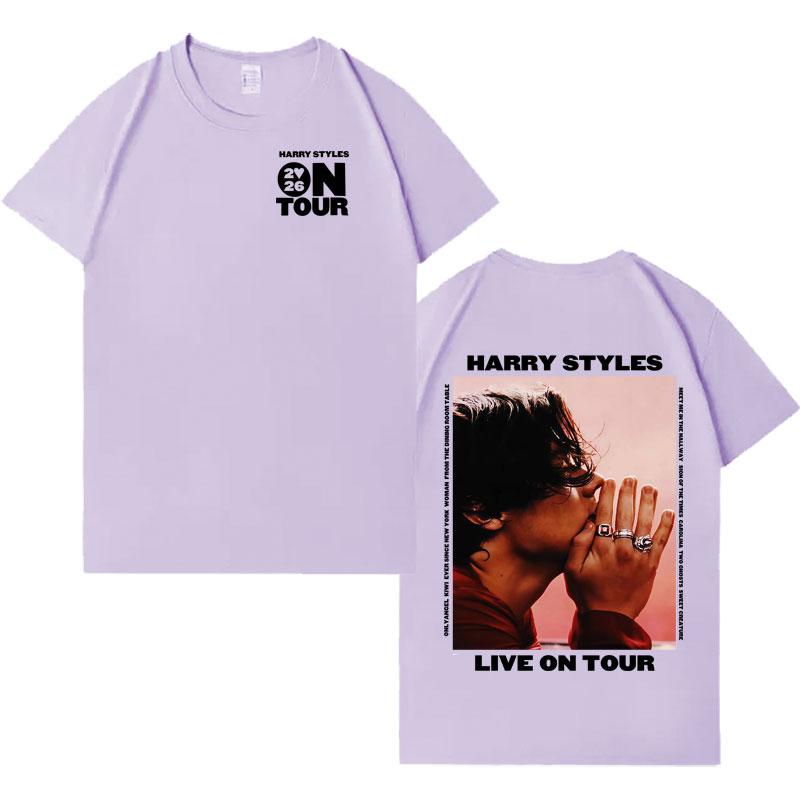 Singer Harry Styles Love Tour 2026 Tshrits Casual Cotton T Shirt Mens Womens Hip Hop Cozy Oversized Casual Short Sleeve Tshirt