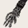Casual Skull Belt Versatile Gothic Leather Belt Fashion Rivet Belts  Unisex