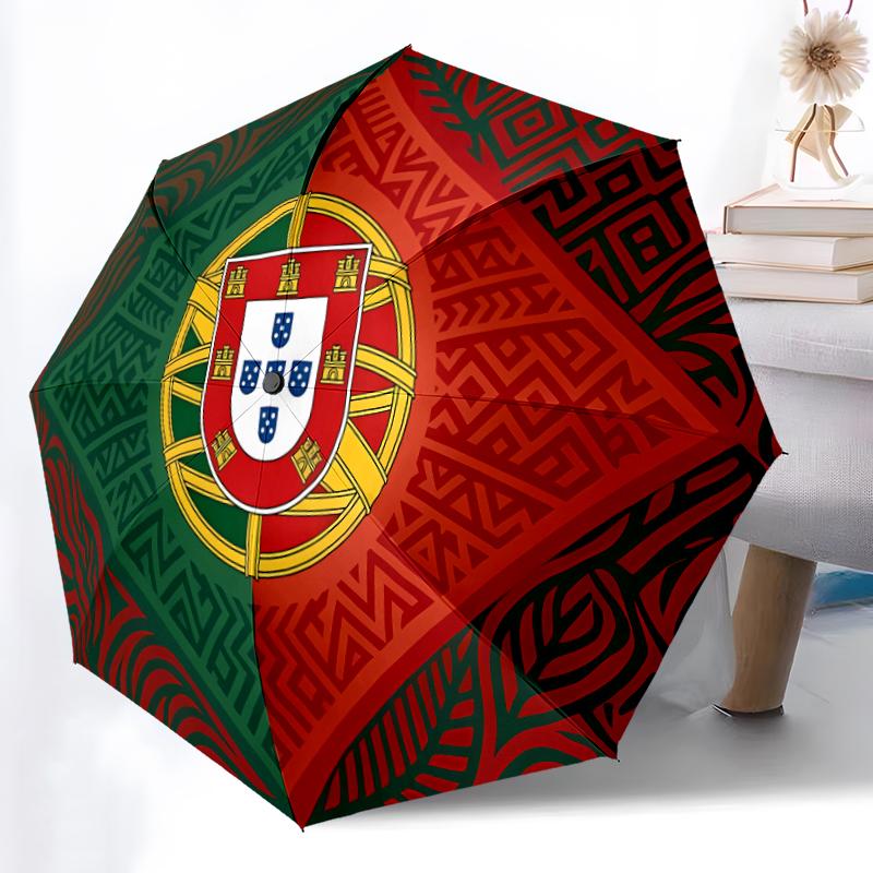 Printed Portugal Football team Folding Umbrella,Outdoor,Leisure,And Travel Umbrella,Durable Umbrella Fabric,Birthday And Holiday Gift