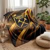 Coperta in Flanella con Stampa West Ham United, Morbida Calda Leggera Coperta da Divano Letto Campeggio