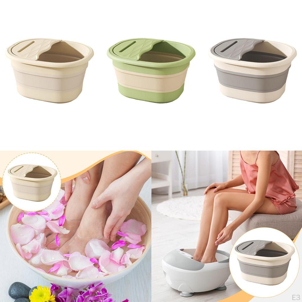 Kompaktes Fußbadbecken mit Faltbarem Design und Massagepunkten für Zuhause